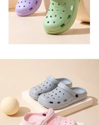 Womens House Slippers Casual Garden Clogs Outdoor Wide Toe Shoe for Ladies Men Sandalia Non Slip Indoor Outdoor Shoes