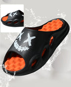 Men Fashion Massage Slippers Indoor/Outdoor Sandals Beach Flip Flop Thick Sole Male Slides Summer Non-Slip Men Shower Slippers