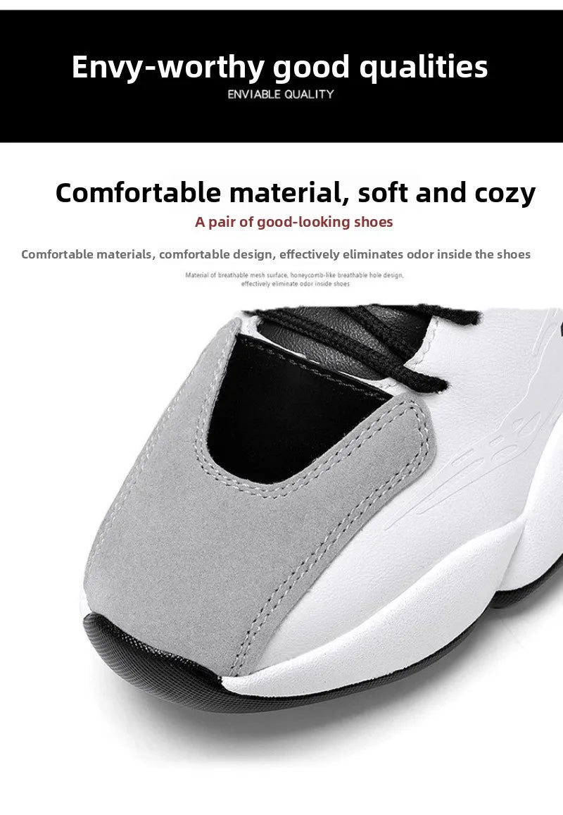 Shoes for Men Fashion High Quality Leather High-top Platform Mens Shoes Outdoor Tooling Comfort Leisure Ankle Boots Botas Hombre