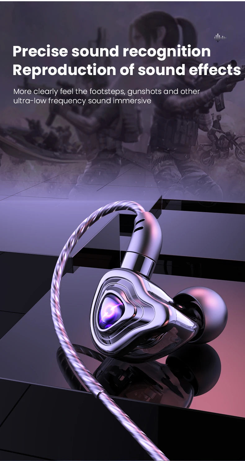 In-Ear Earbuds High Quality Headset 2 Color Optional Built-In Microphone In-Ear Wired Earphone for Phone Computer Headphone