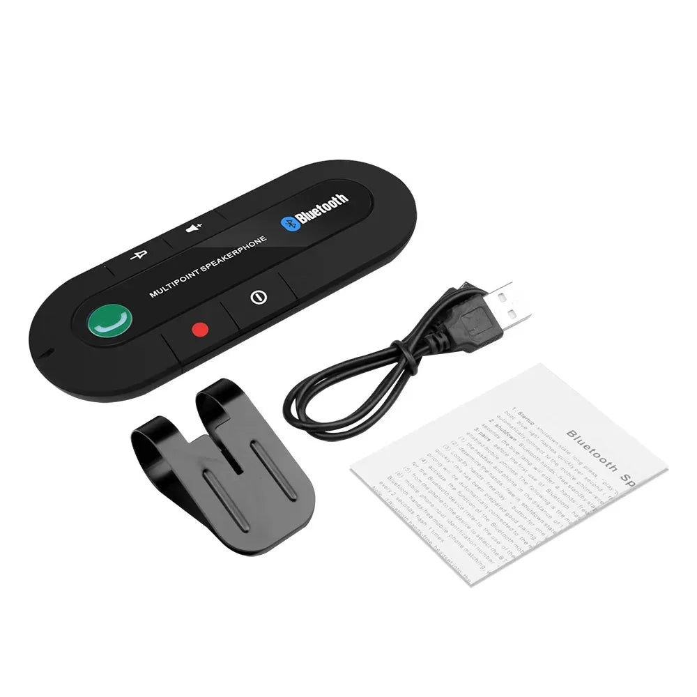 Bluetooth Handsfree Car Kit Sun Visor Handsfree Bluetooth Telephone Car Mobile Phone Wireless Stereo MP3 Player