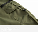 Men's sportswear pants are simple, versatile, retro and fashionable with large pleated pockets for outdoor work