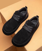 Men's Shoes Are Fashionable Brown Casual Shoes Made of Durable Suede Material Comfortable Walking Shoes Suitable for Daily Wear