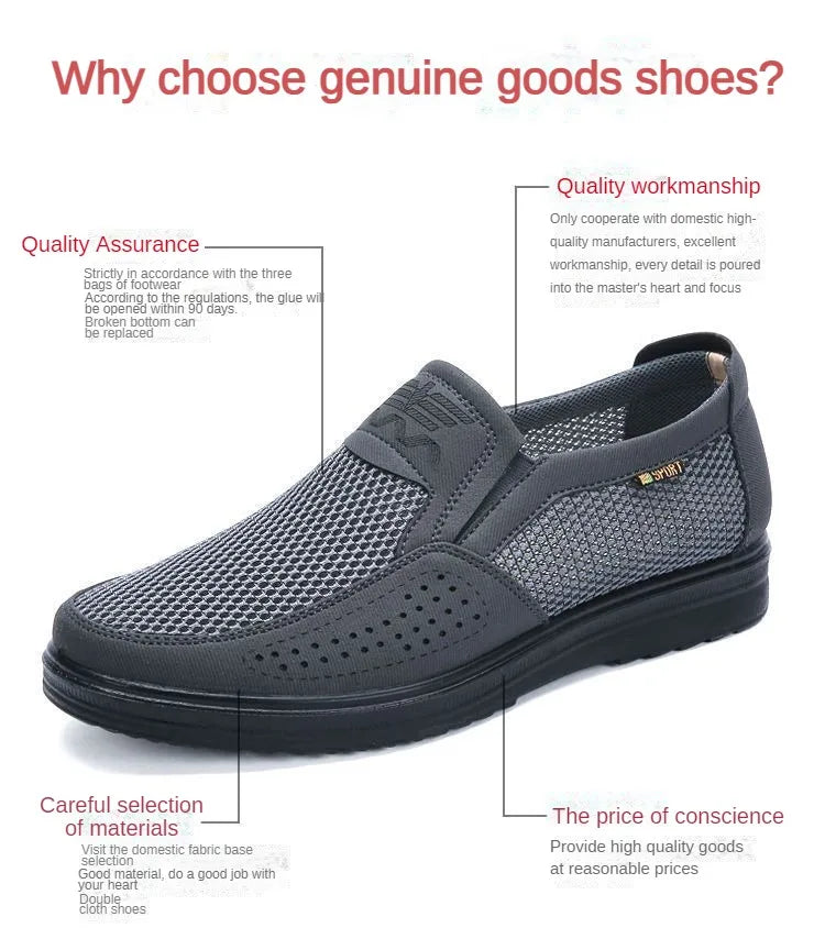 Men's Shoes 2025 Summer Casual Sneakers Breathable Mesh Chunky Sole Affordable Free Shipping