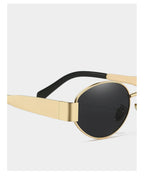New Sunglasses For Women And Men UV400 Sun Glasses Alloy Oval Eyewear