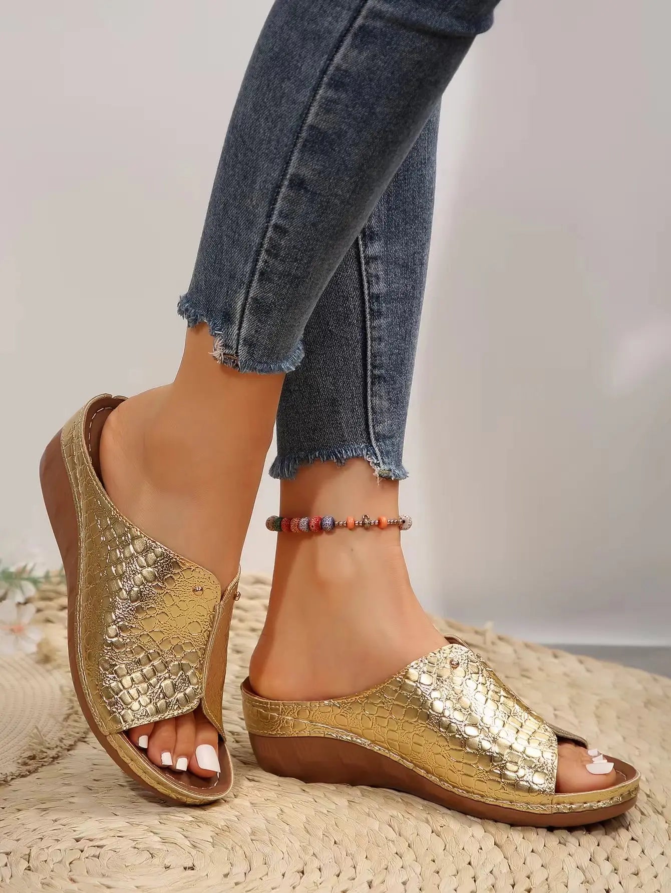 Women's Summer Sandals Fashion Wedge Shoes Woman Huaraches Slide Women's Sandals Outdoor Female Zapatos De Mujer Footwear