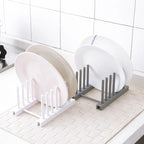 Kitchen Plates Pot Covers Home Cabinet Creative Bowl Dish Storage Rack Plastic Drain Rack Convenient and Simple