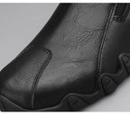 2024 New Casual Shoes for Men Luxury Round Toe Men Ankle Boots Light Slip on Walking Shoes Outdoor Comfor Men High Top Sneakers