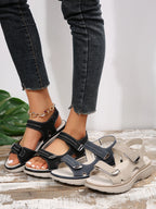Summer Wedge Sandals for Women 2025 New Fashion Non Slip Beach Shoes Woman Lightweight Casual Platform Plus Size Sandals Women