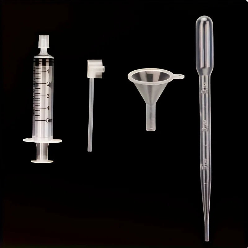 20/40pcs perfume supplement set: plastic funnel, pipette, dropper and syringe-ideal for travel and DIY cosmetics