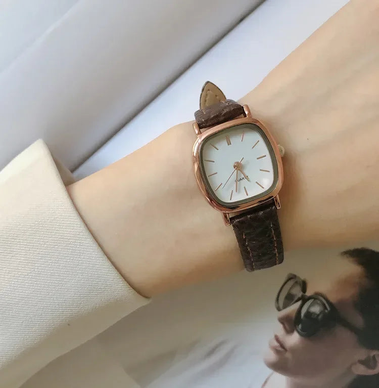 Watches Women Couple Watch Quartz Wristwatch Women Pu Lether Watches Ladies Clock Festival Gift relogio feminino