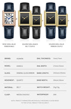 Couple's Watches for Men Women Fashion Casual Leather Simple Dial Waterproof Quartz Wristwatches Lovers Watch Gift Drop Shipping