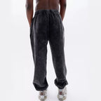 2025 New Washed and Worn Sweatpants for Women European and American Looped Casual Sports High Waisted Versatile Pants