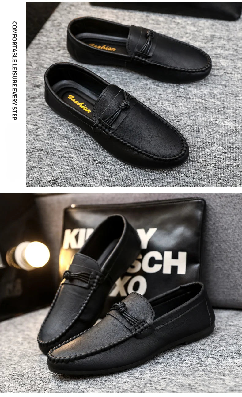Men's Shoes 2025 Mens Moccasins Comfortable Slip-on Driving Shoes Fashion Men Casual Shoes Summer Versatile Zapatos Para Hombres