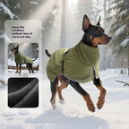 Winter Large Dog Jacket Waterproof Windproof Warm Fleece Lined Adjustable All-Weather Outdoor Pet Coat for Big Breed