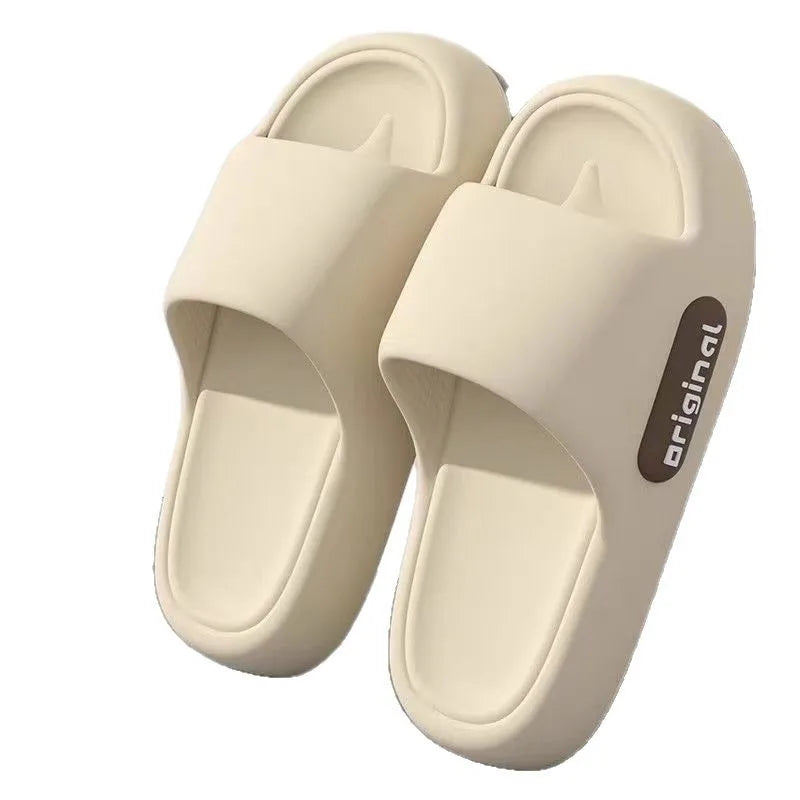 Men's Non-Slip Slippers for Women Summer New Indoor Home Soft Bottom Middle-Aged and Elderly Couples Bathroom Bathing Slippers for Men