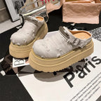 Flats Women Slippers Platform Slingback Mules Shoes Fashion Woman Sandals Summer 2025 Designer Flip Flops Dress Zapatos De Mujer