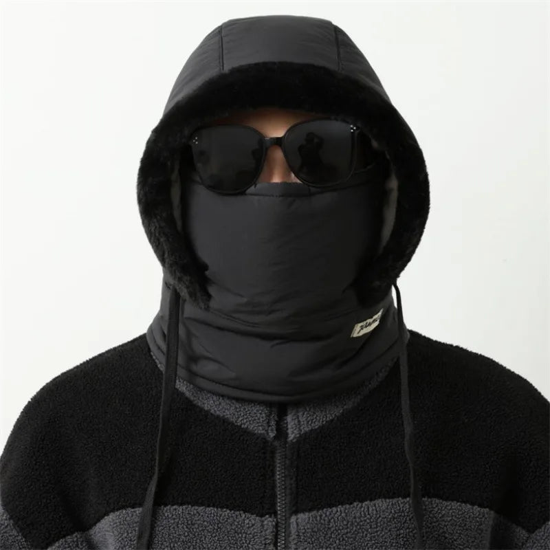 Winter Warm Hat for Men and Women, Autumn and Winter Cycling Ear Protection with Thick Velvet for Cold Protection