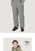 Winter Motorcycle Riding Coldproof Clothing Winter Fashion Waist Designwarm Cotton Jumpsuit,thickened Waterproof Snowmobile Suit