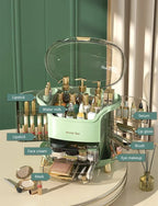 Makeup Organizer Desktop Storage Box Large Capacity Portable Cosmetics Storage Transparent Small Perfume Lipstick Storage Box