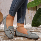 Women Flats Fashion Breathable Women Casual Shoes Slip On Flat Shoes Walking Sneakers Women Shoe Retro Shoes Female Plus Size
