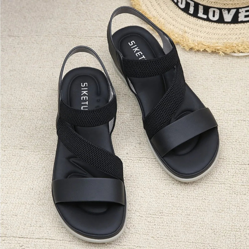 Sports Sandals for Women's 2025 Summer New Casual Sandal for Womens Large Thick Bottom Beach Sandals Platform Shoes Women