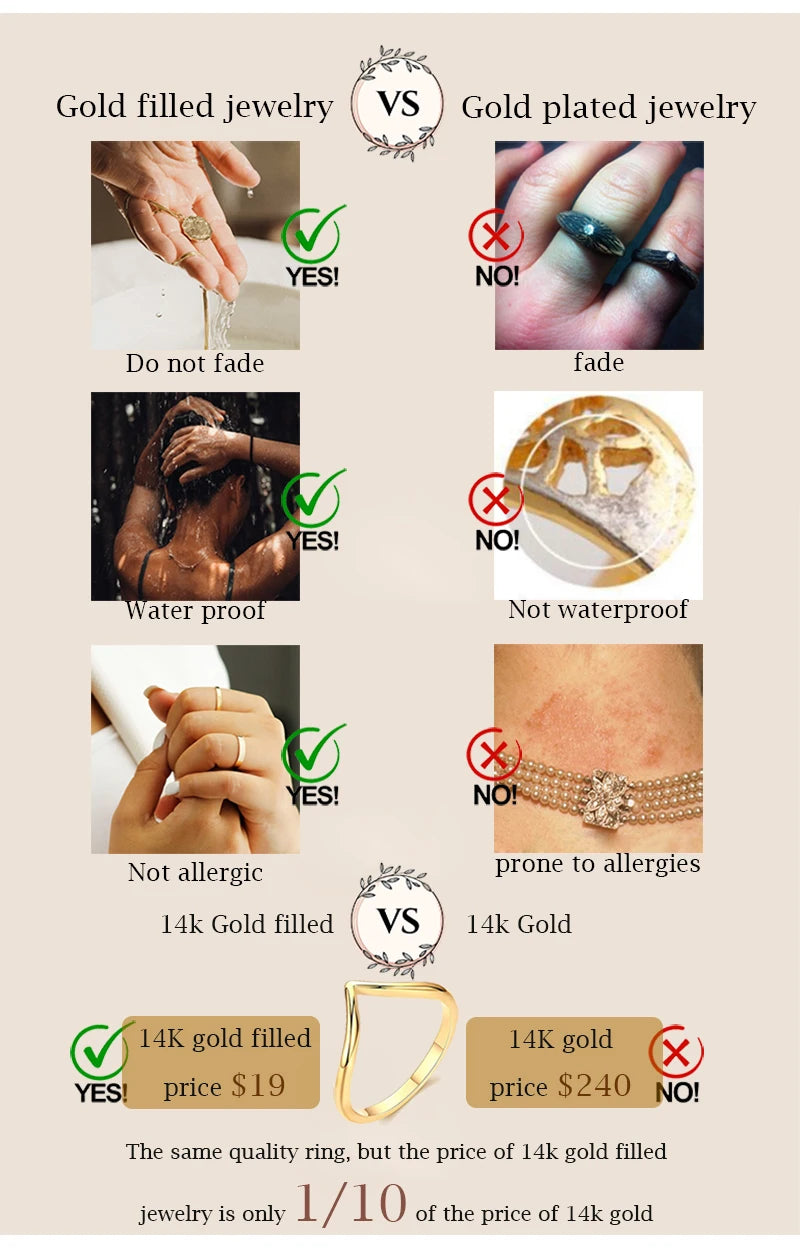 14K gold filled Essential Stacking Ring 1.5MM Thickness Knuckle Ring Boho Gold Jewelry Minimalism Stacking Boho Ring for Women