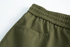 Men's sportswear pants are simple, versatile, retro and fashionable with large pleated pockets for outdoor work