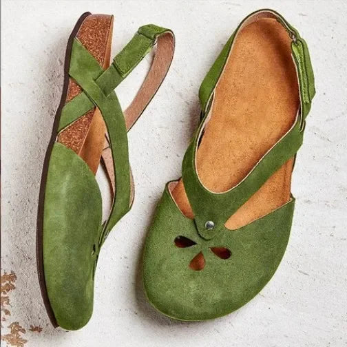 2023Women Sandals Summer Ladies Girls Comfortable Ankle Hollow Round Toe Sandals Woman Soft Beach Sole Female Shoes Plus Size