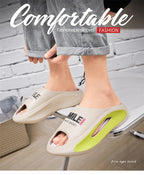 New Men Slippers Slides with a Sense High Aesthetic Value External Wear Anti Slip Thick Bottom, Beach Cool Slippers for Men