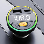 Car FM Transmitter Bluetooth 5.3 Handsfree Wireless Car Kit USB C Car Charger Auto Radio Fm Modulator Mp3 Player Adapter