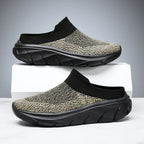 2025 Men Slippers Summer Breathable Home Indoor Slippers Men Thick Bottom Slides Fashion Couple Walking Shoes Chanclas Hombre