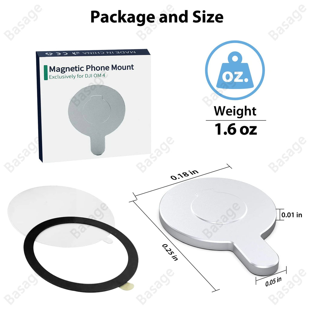 Magnetic Adapter Mobile Phone Holder Handheld Stabilizer Quick Release Accessories for DJI Osmo OM6 OM5 OM4 Gimbal for Magsafe