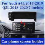 Car Mobile  Phone Holder For Audi A4L 2017-2019 Q5L 2018-2020 7" Screen Fixed Base Wireless Charging Phone Mount Car Accessories