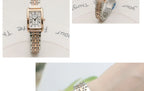 Watches for Women Rectangular Roman Scale Ladies Steel Strap Watch Fashion Trend Thin Strap Quartz Wristwatches Relogio Feminino