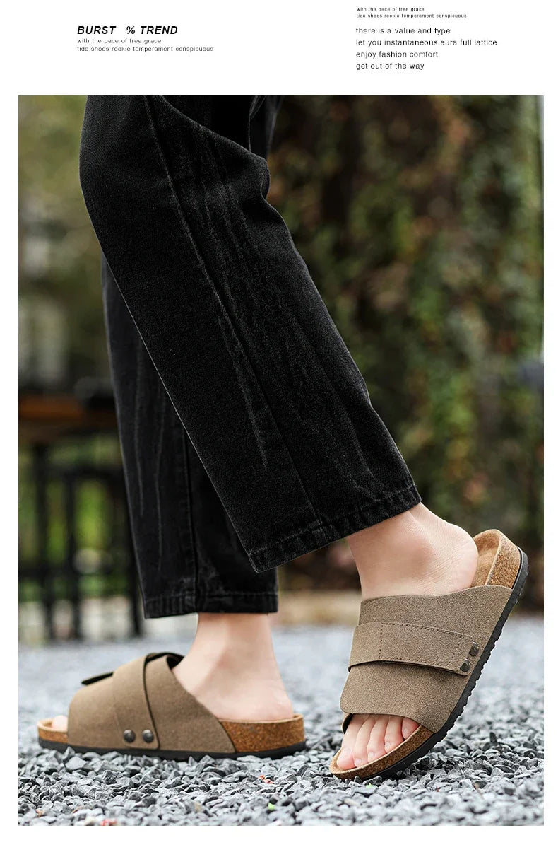 Men's Summer Sandals for Men Shoes Flat Sandals Trend 2024 Man Slippers Slipers Mens Soft Sandles High Quality Shoes Sandal Sale