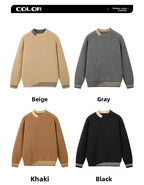 Winter Fashion Trend Outdoor Round Neck Pullover Knitted Sweater Comfortable Versatile Windproof Breathable and Warm Sweater