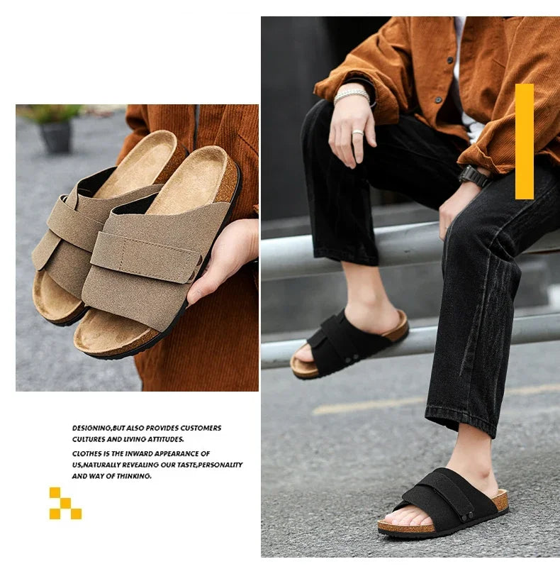 Men's Summer Sandals for Men Shoes Flat Sandals Trend 2024 Man Slippers Slipers Mens Soft Sandles High Quality Shoes Sandal Sale