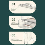 Cosmetics Storage Box With Lid and Handle Large Makeup Organizer Box Drawers for Skincare Display Cases Countertop, Bathroom