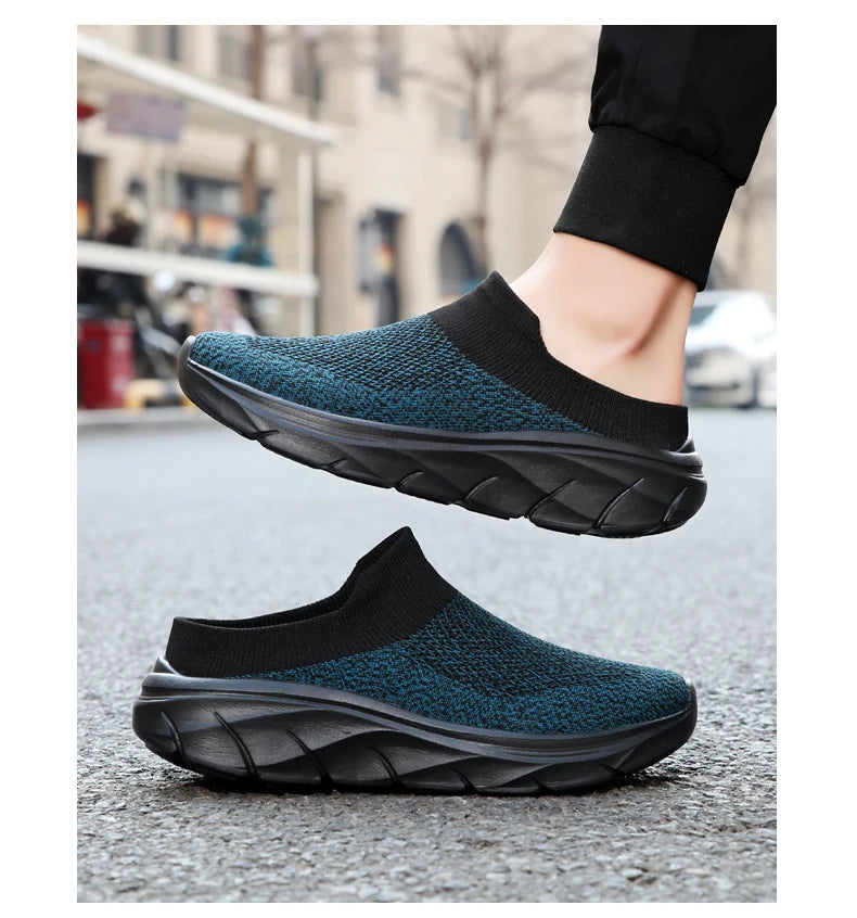 Men Slippers New Summer Breathable Home Indoor Slippers Men Thick Bottom Slides Fashion Walking Shoes Men chanclas de hombre