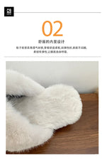 Fur Flats Women Cotton Slippers Fashion Warm Shoes Winter Short Plush Designer Cozy Woman Boots 2025 New Dress Mujer De Boots