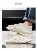 Slippers for Men Add Velvet Heel Covering Non-Slip Wear-resistant Waterproof Couple Women Home Shoes Shoes for Men Warm New