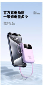 120W Power Bank Super Fast Charging 20000mAH Large Capacity 4 Cables Portable 22.5W Mobile Source Battery Mini