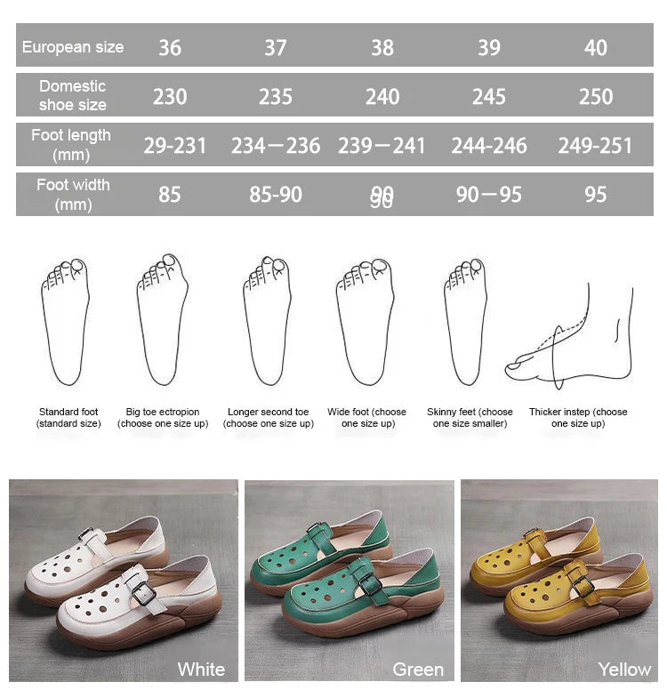Women's Flats Loafers Platform Casual Slip-On Sandals Retro and Stylish Hollow Low Top Shoes Fashion Non-Slip Beach Sneakers