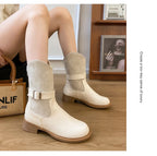 2026 New High Heels Women Boots Winter Punk Gothic Women’s Boots Fashion Elegant Retro Pumps Designer Woman Boots Fashion 42