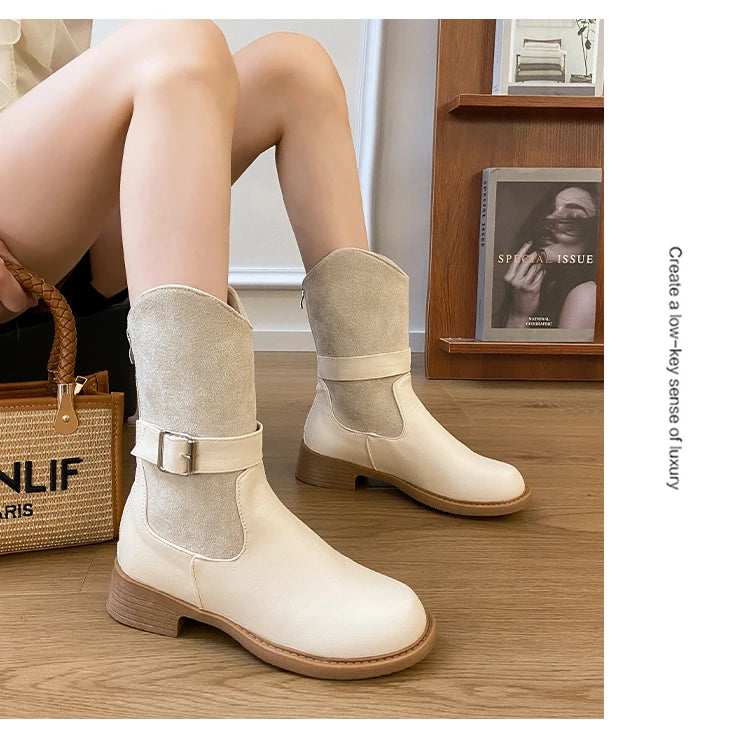 2026 New High Heels Women Boots Winter Punk Gothic Women’s Boots Fashion Elegant Retro Pumps Designer Woman Boots Fashion 42