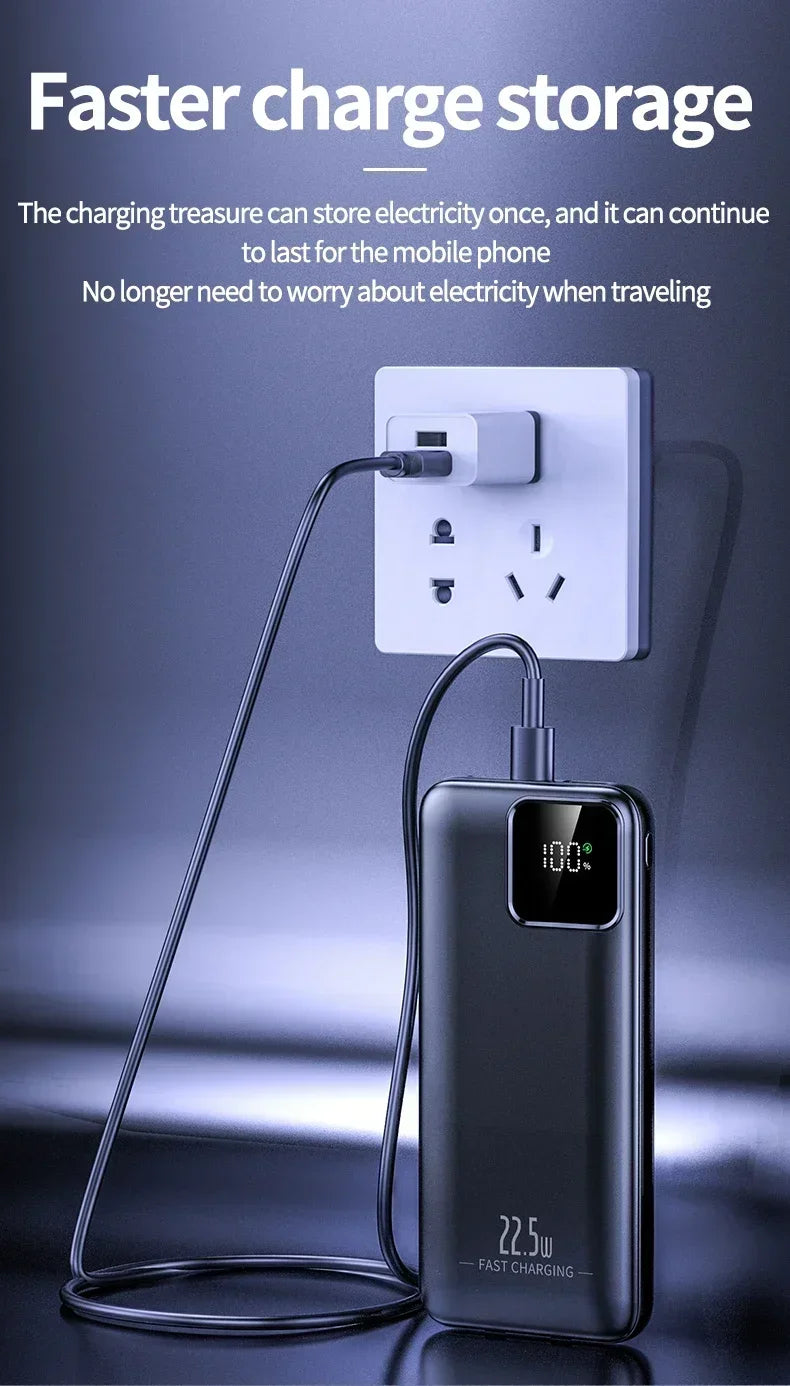 20000mAh Power Bank External Battery 22.5W Fast Charging Portable Charger for IPhone Xiaomi Huawei Poco Powerbank 2025 New
