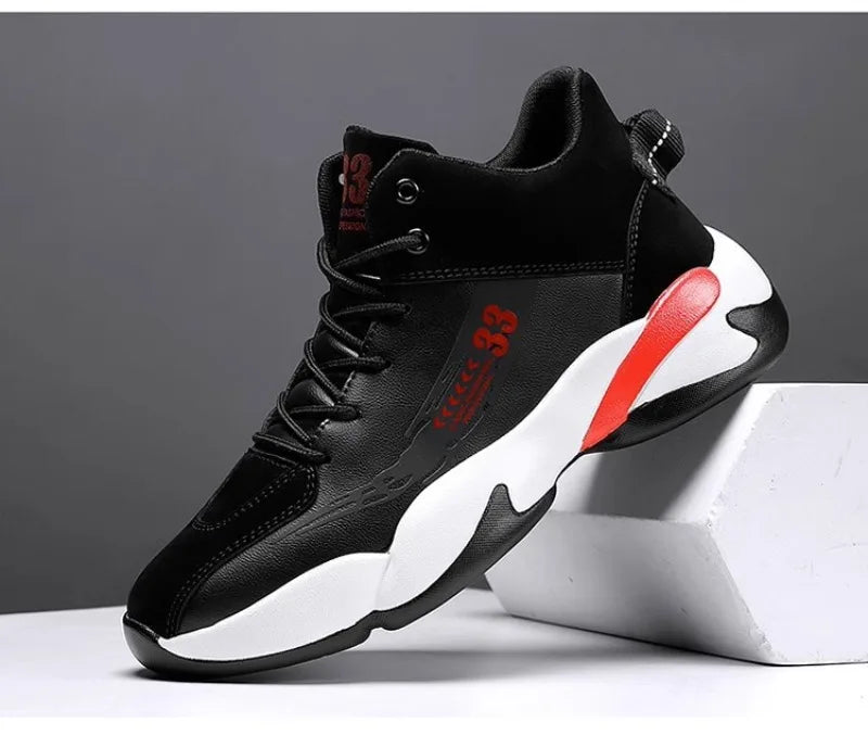 Shoes for Men Fashion High Quality Leather High-top Platform Mens Shoes Outdoor Tooling Comfort Leisure Ankle Boots Botas Hombre