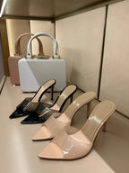 Sexy High Heels Women Slippers Designer Heeled Sandals Woman Shoes Summer 2025 Brand Home Slides Elegant Flip Flops Sandalias