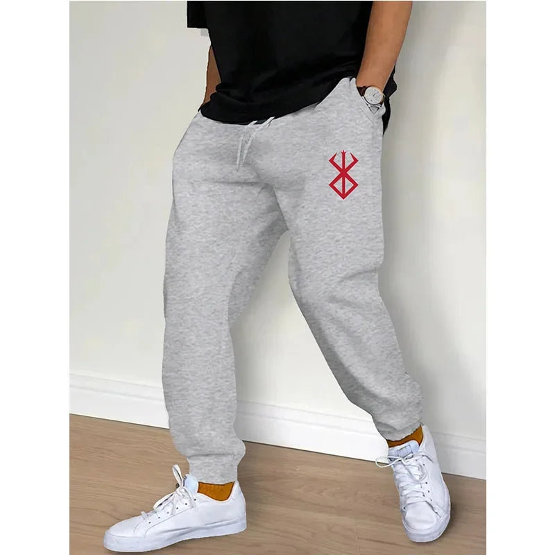 Men's Casual Pants Fashion Drawstring Casual Pants Joggers Workout Running Gym Fitness Sports Trousers Streetwear Trousers